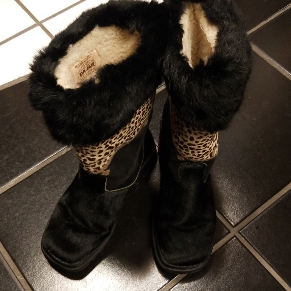 Vintage pajar fur snowboots